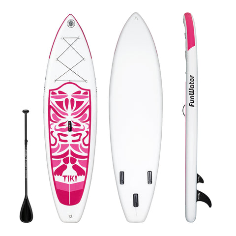 Paddle Board 10'6x32x6, Dreizack Paddle Boards for Adults Extra Wide  Stand up Paddle Board with SUP Accessories Inflatable Paddle Board for  Fishing Yoga Kayaking Surf (Pink), Boards -  Canada