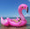 Giant Inflatable Flamingo 4-6 Adult Pool Float