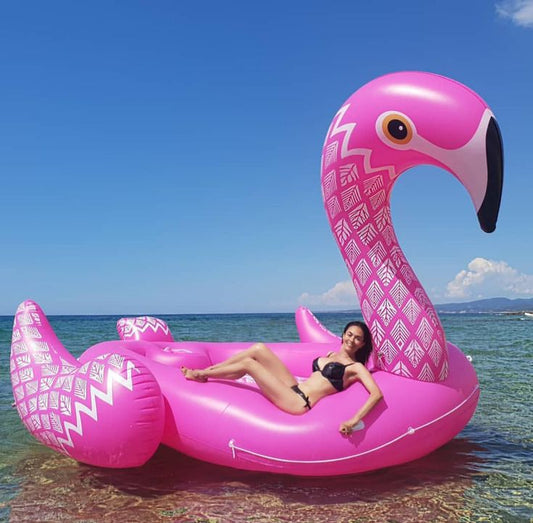 Giant Inflatable Flamingo 4-6 Adult Pool Float