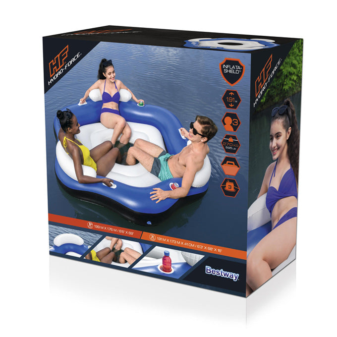 Luxurious Three-Person Pool Float Island