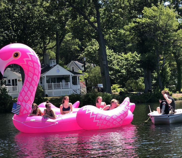 Giant Inflatable Flamingo 4-6 Adult Pool Float