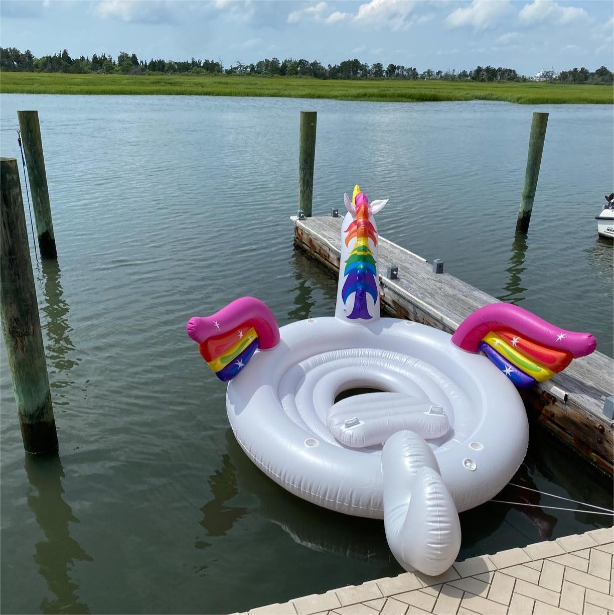Giant Inflatable Flamingo 4-6 Adult Pool Float