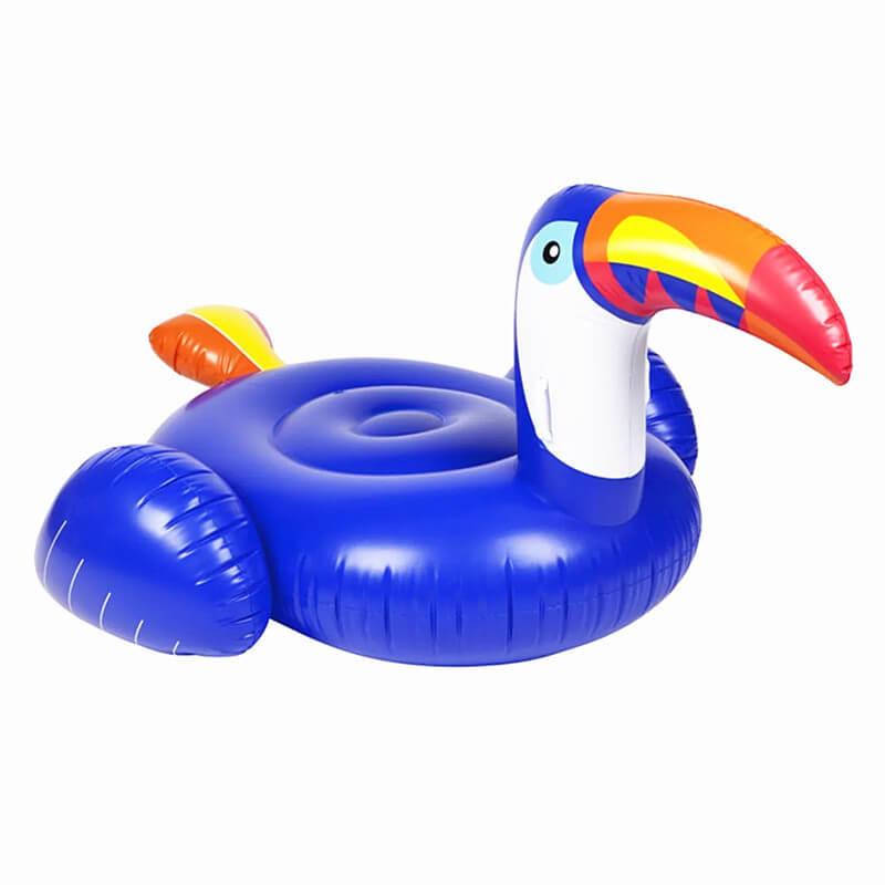 Starwake blue toucan giant pool float, 200cm inflatable bird for adults
