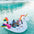 Giant Inflatable Flamingo 4-6 Adult Pool Float