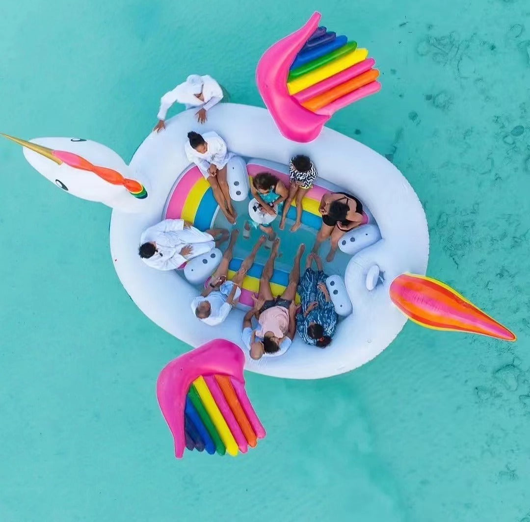 Giant inflatable Unicorn for 6-Adult pool float