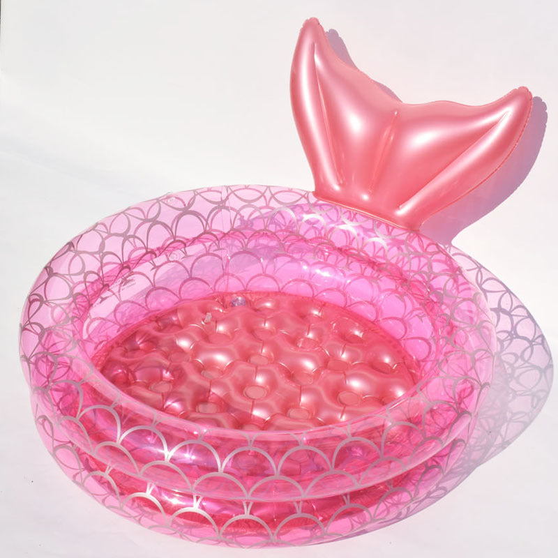 Mermaid kids inflatable game pool starwake