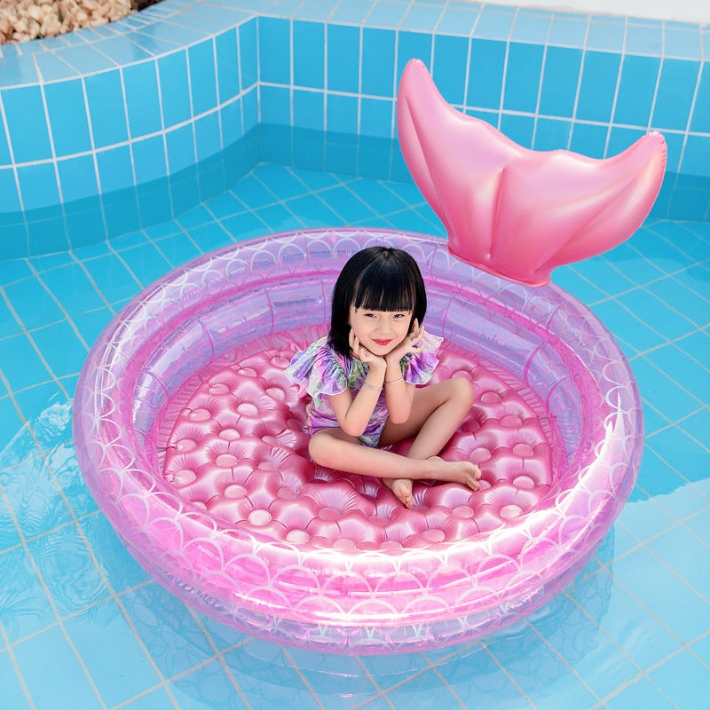 Mermaid kids inflatable game pool starwake