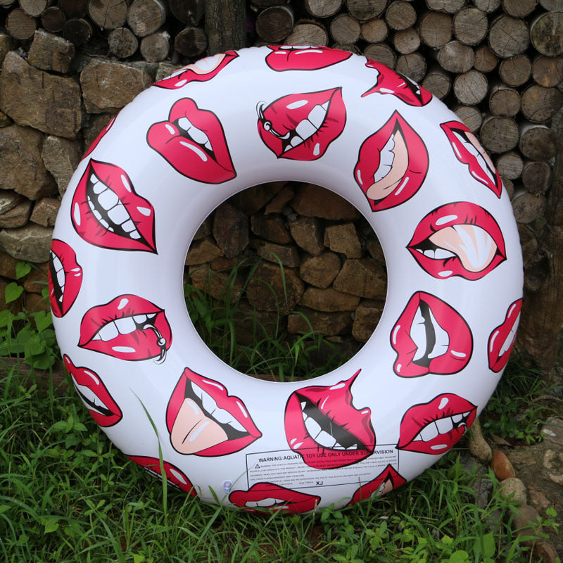 swimming inner tube starwake red lips