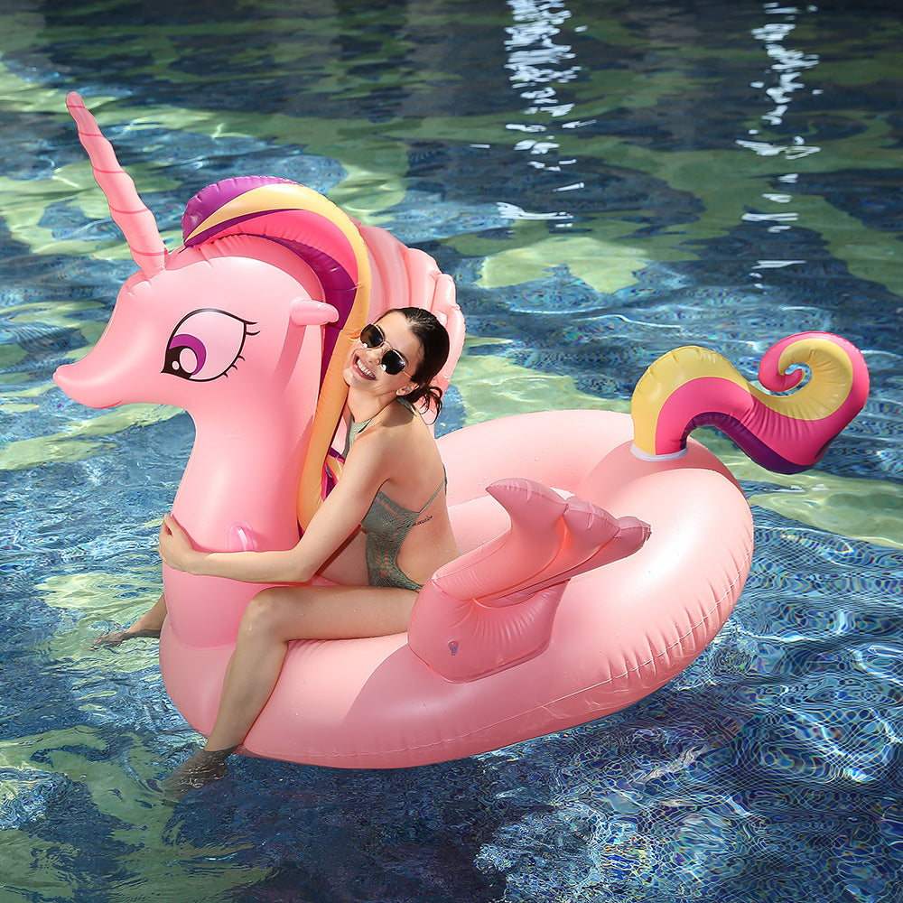 unicorn pool air mattress starwake in swimming pool