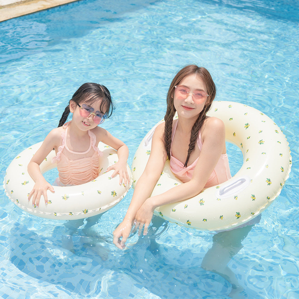 Blue stripes inflatable swimming rings pool float tube starwake