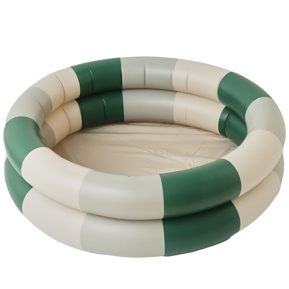 Baby stripe print inflatable pool starwake