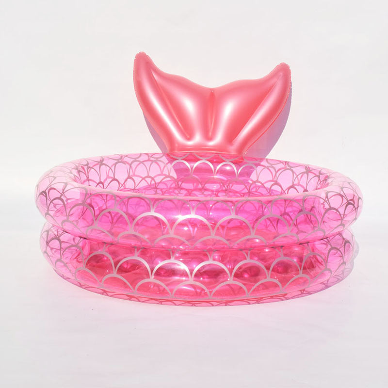 Mermaid kids inflatable game pool starwake