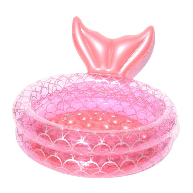 Mermaid kids inflatable game pool starwake