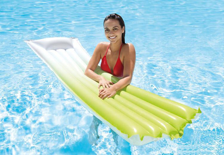 pool float lounger starwake yellow