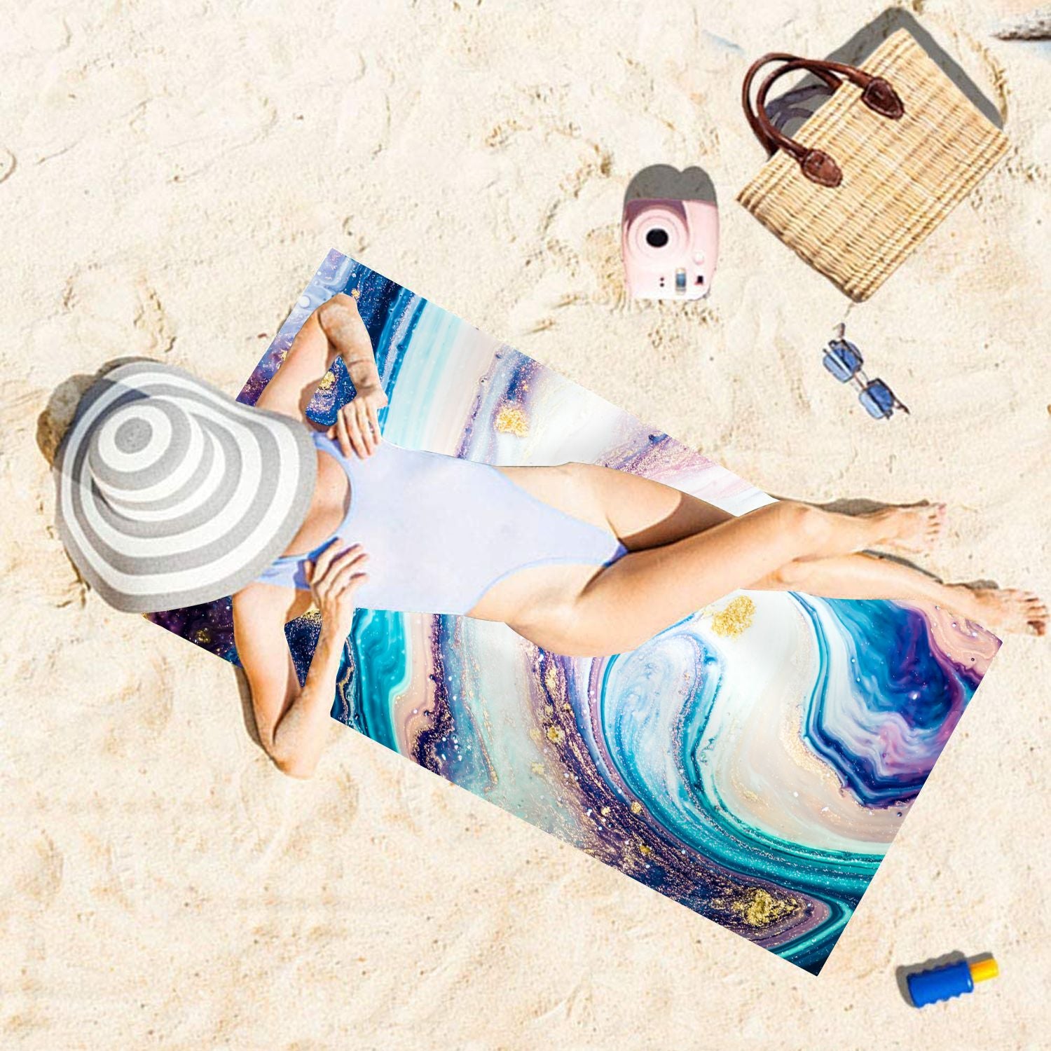 beach towels purple starwake