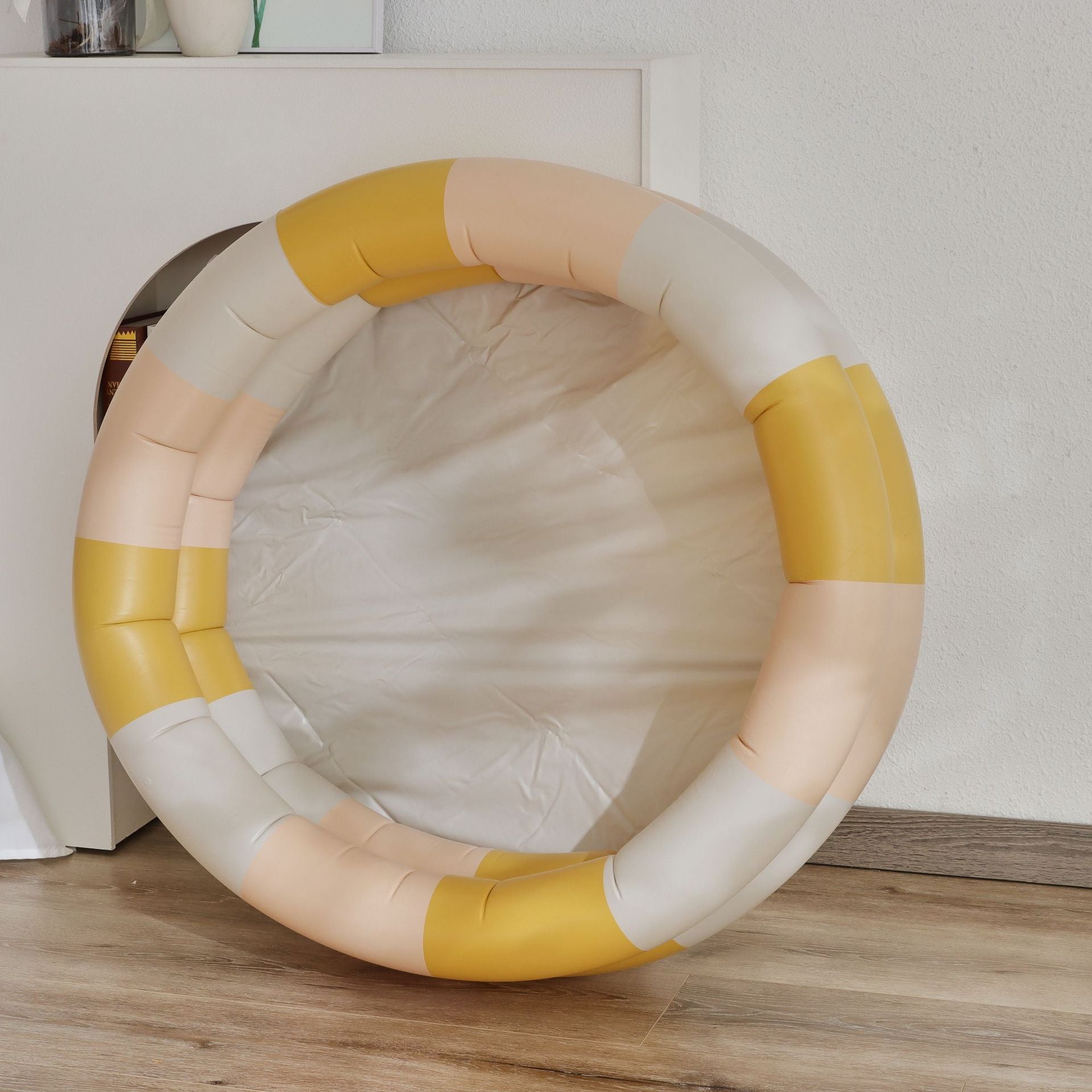 Baby stripe print inflatable pool starwake