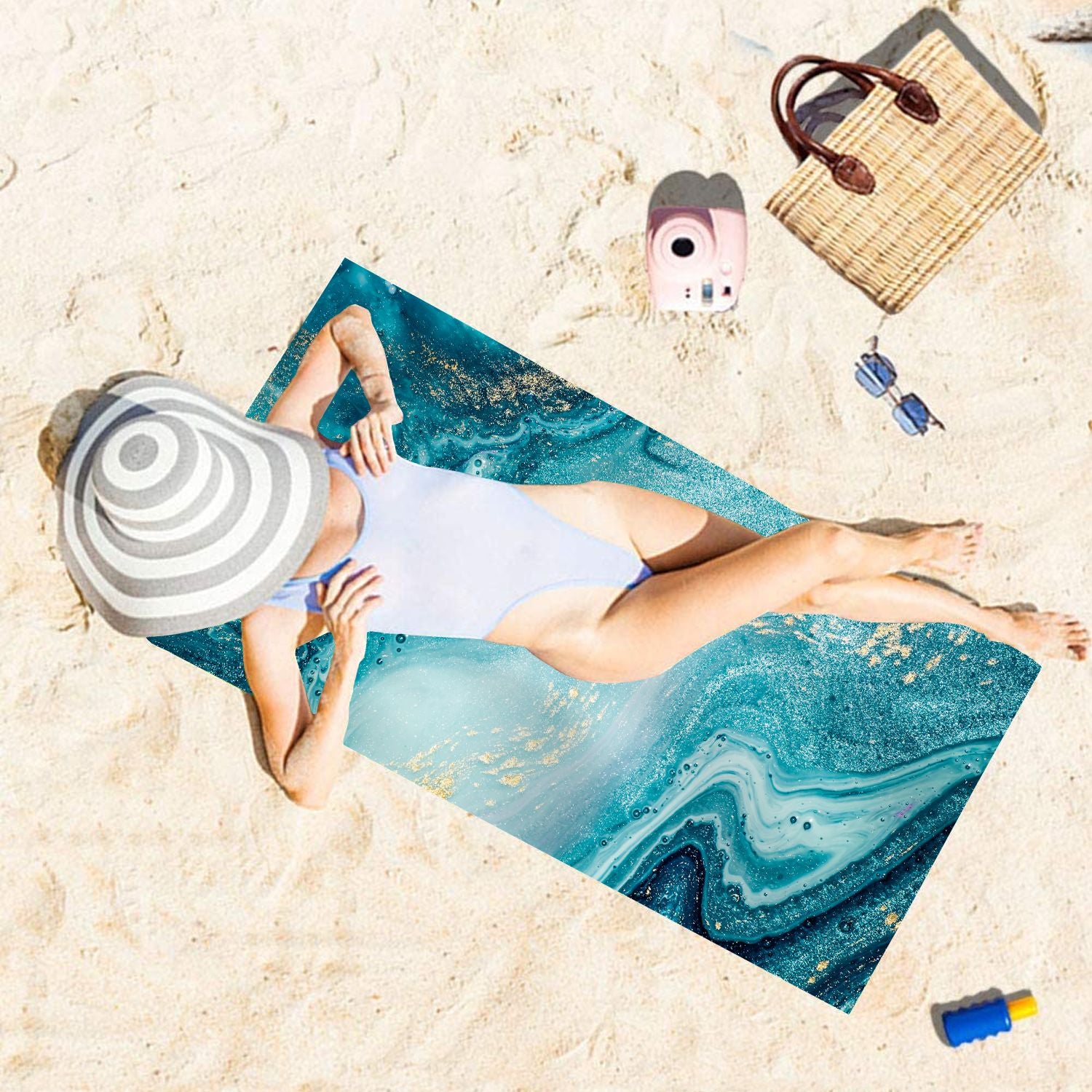 beach towels blue starwake