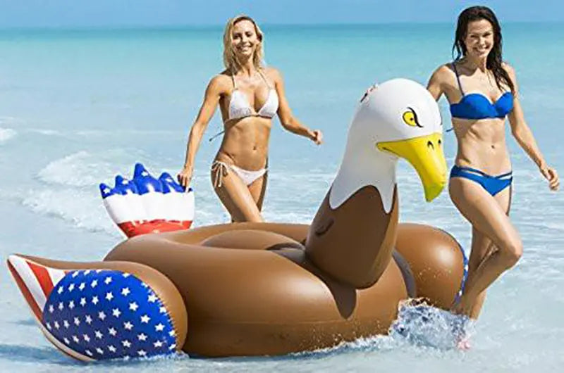 Giant American bald eagle pool float starwake