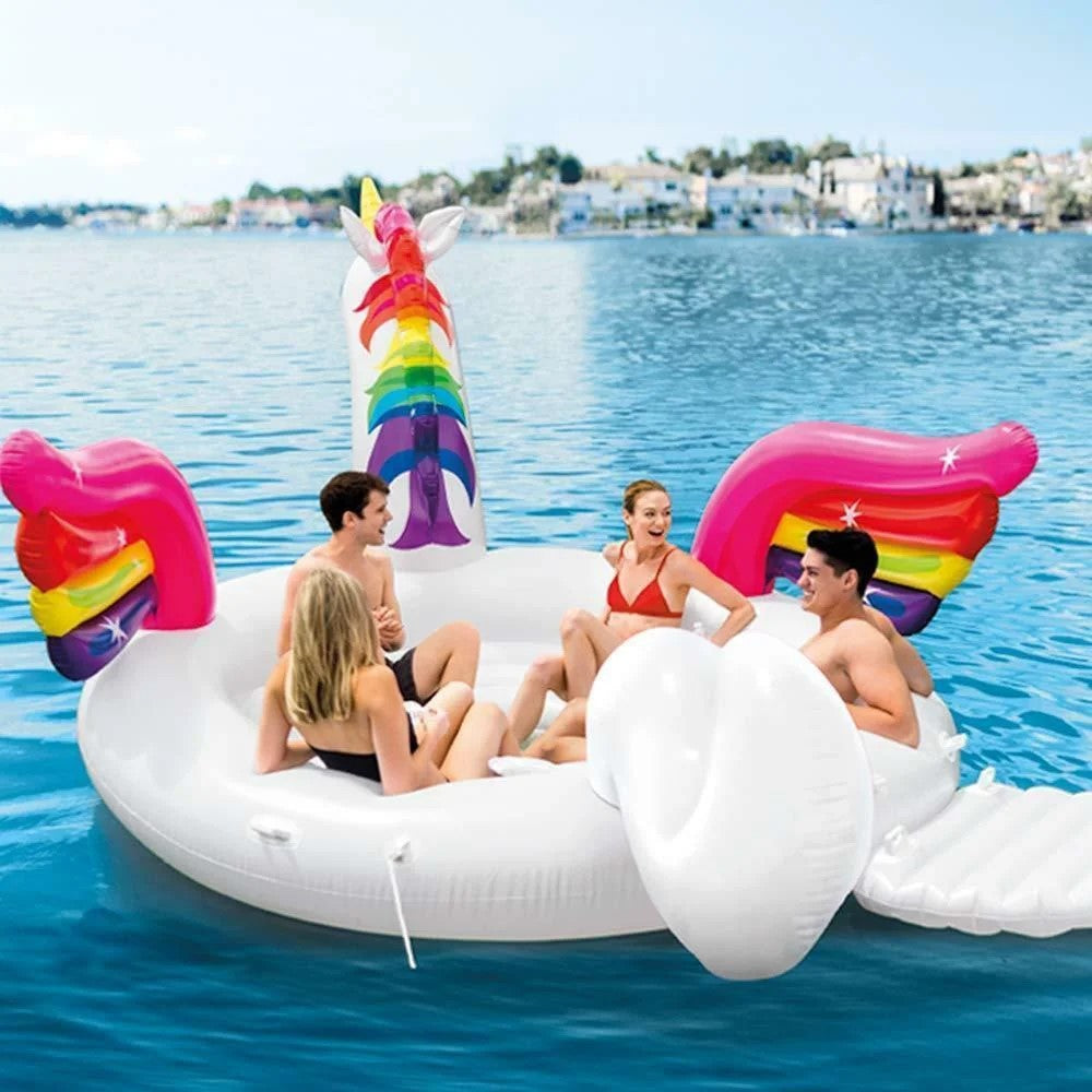 Giantic inflatable Unicorn for 4-Adult pool float starwake