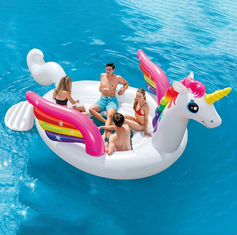 Giantic inflatable Unicorn for 4-Adult pool float starwake