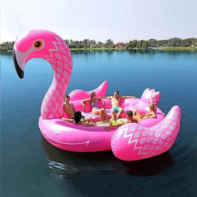 Gigantic Inflatable Flamingo 6-Adult Pool Float starwake
