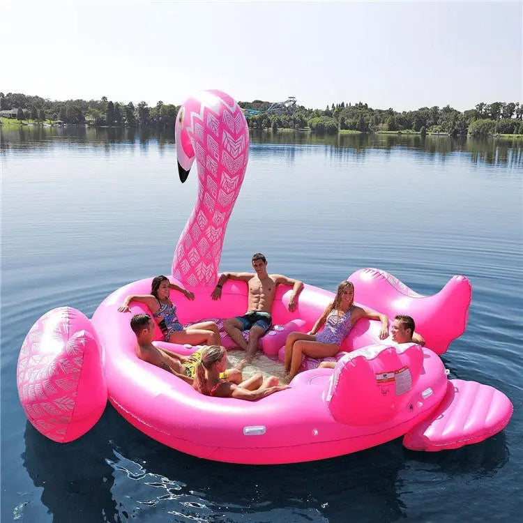 Gigantic Inflatable Flamingo 6-Adult Pool Float starwake