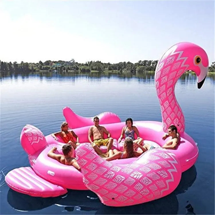 Gigantic Inflatable Flamingo 6-Adult Pool Float starwake
