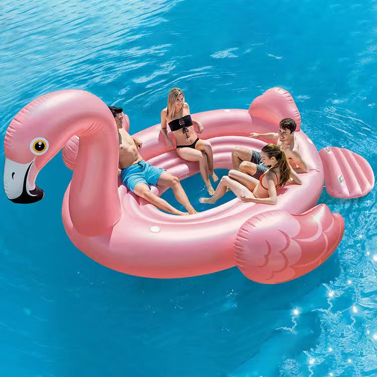 pool float flamingo  starwake 4 person