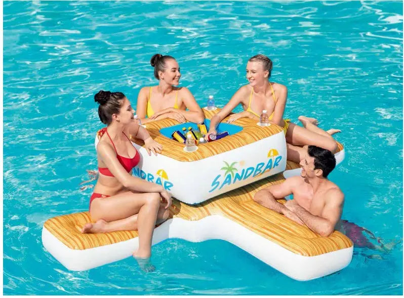 inflatable pool bar tstarwake 4 people