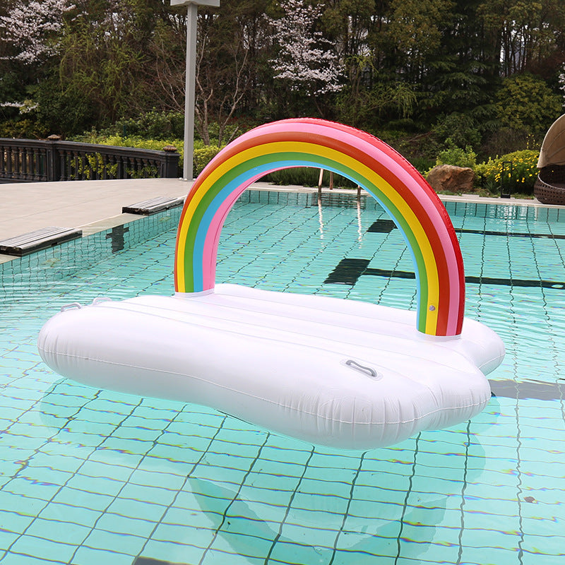 Rainbow pool float starwake