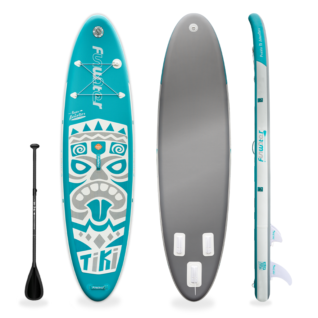 Inflatable Stand Up paddle Board WHITE NEW TIKI 10′6″ SUP Board starwake