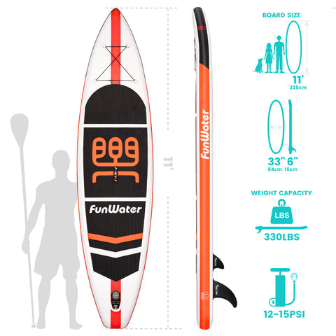 Inflatable Stand Up paddle Board CRUISE 11′ SUP Board starwake