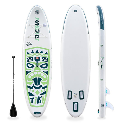 Inflatable Stand Up paddle Board WHITE NEW TIKI 10′6″ SUP Board starwake