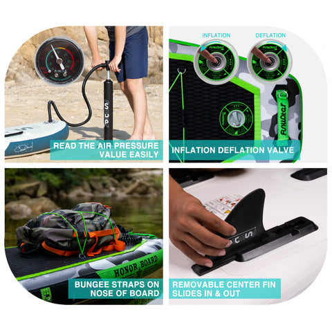 Inflatable Stand Up paddle Board HONOR 11′ SUP Board starwake