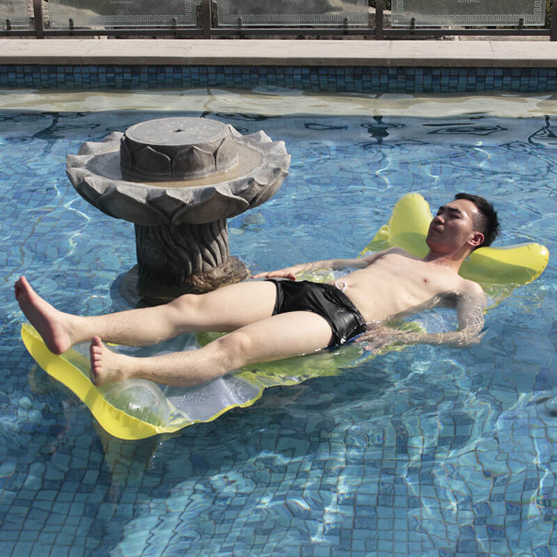 lounge pool float starwake yellow