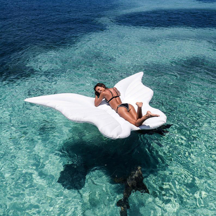 pool float lounger butterfly starwake white