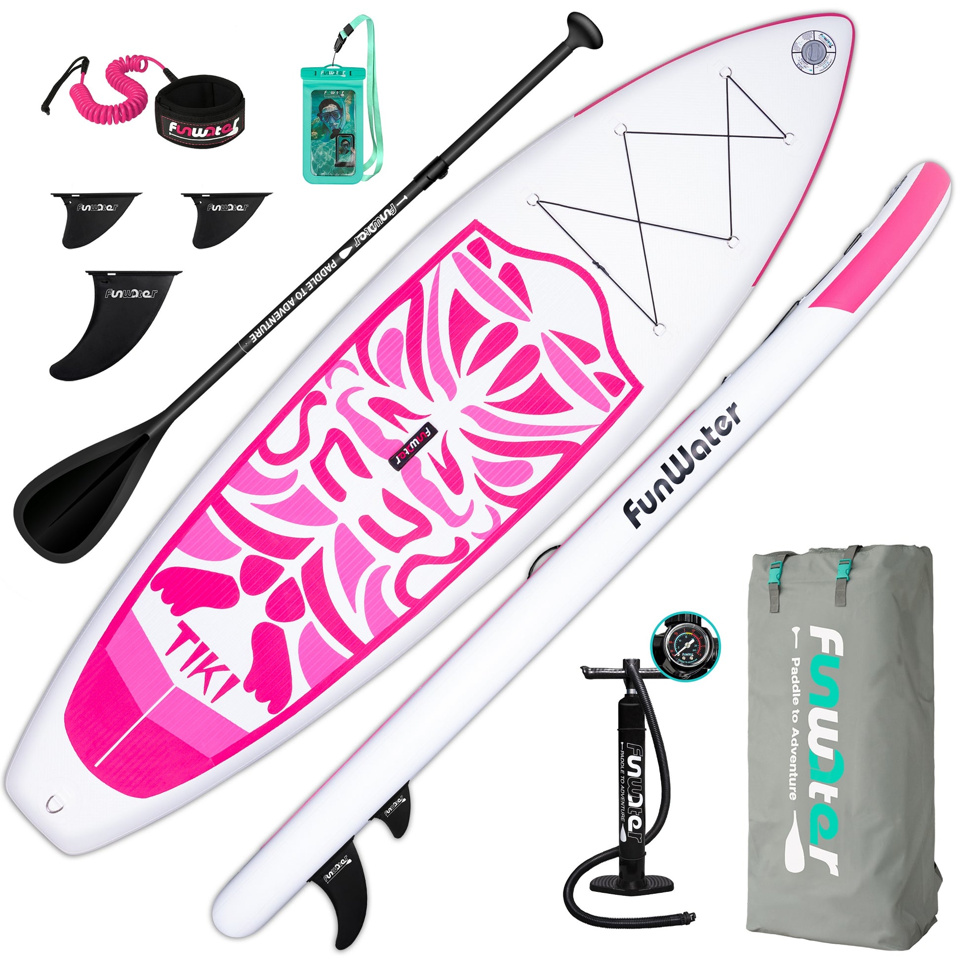 Inflatable Stand Up paddle Board TIKI-PINK 10′6″ SUP Board starwake